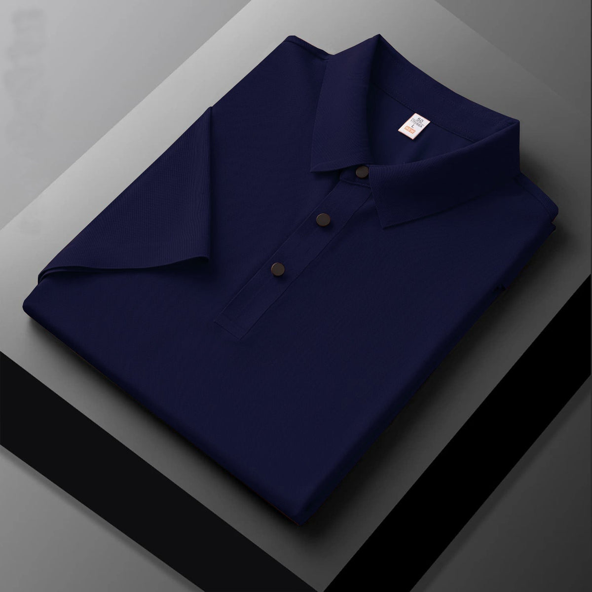 MEN'S LV  IMPORTED DARK NAVY SEAMLESS 4 WAY LYCRA SHIRT-10